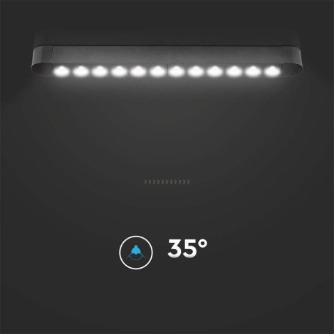 Oprawa Szynosystem Magnetyczny 48V V-TAC 12W LED 35st VT-4212 3000K 1100lm 3 Lata Gwarancji