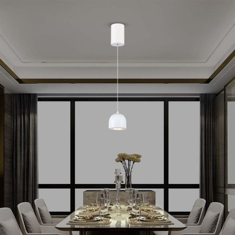 Oprawa Zwieszana V-TAC LED 8,5W 100cm Regulowana, Dotykowy włącznik Biała VT-7795 3000K 850lm