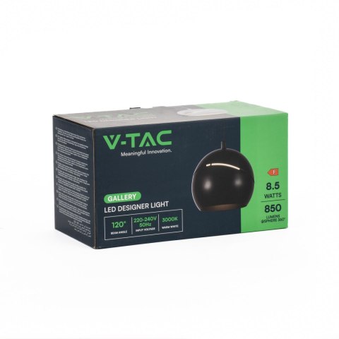Oprawa Zwieszana V-TAC LED 8,5W 120cm Czarna VT-7796 3000K 850lm