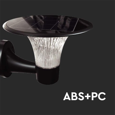 Kinkiet Ogrodowy Solarny V-TAC 15W LED IP65 Czujnik Ruchu CCT Czarny VT-425 6000K+4000K 1900lm 3 Lata Gwarancji