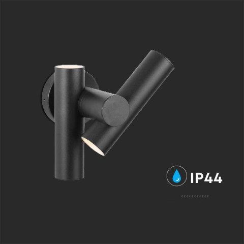 Kinkiet Ścienny V-TAC 6W LED IP44 Czarny VT-1186 3000K 620lm