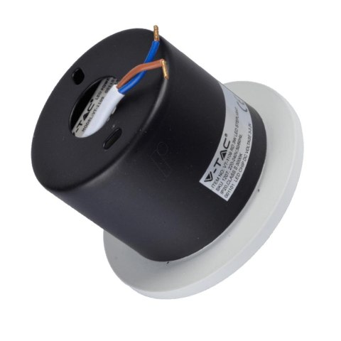 Oprawa Schodowa 3W LED V-TAC Okrągła Biała 230V VT-1109 3000K 120lm