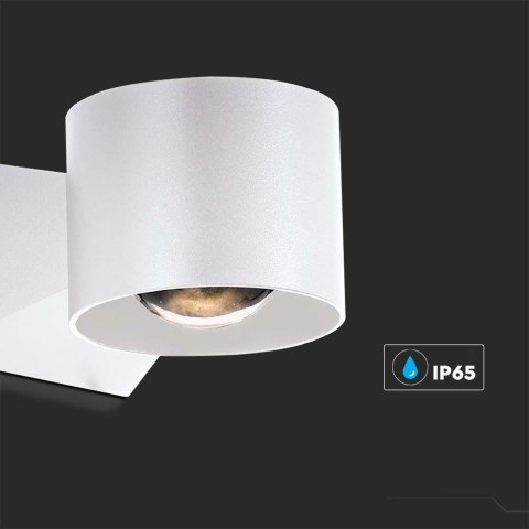 Oprawa Ścienna V-TAC 5W Kinkiet Góra Dół Biały IP65 VT-1179 4000K 500lm