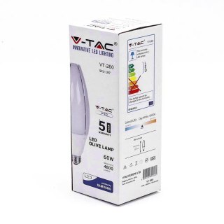 Żarówka LED V-TAC SAMSUNG CHIP 60W E40 VT-260 4000K 4800lm 5 Lat Gwarancji