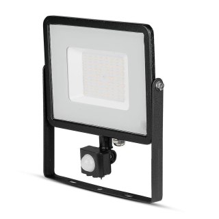 Projektor LED V-TAC 50W SAMSUNG CHIP Czujnik Ruchu Funkcja Cut-OFF Czarny VT-50-S-B 6400K 4000lm 5 Lat Gwarancji