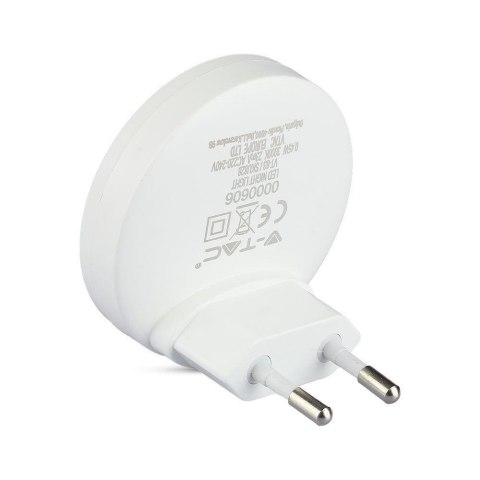 Lampka Nocna do Gniazdka LED V-TAC SAMSUNG CHIP Okrągła VT-83-RD 4000K 10lm