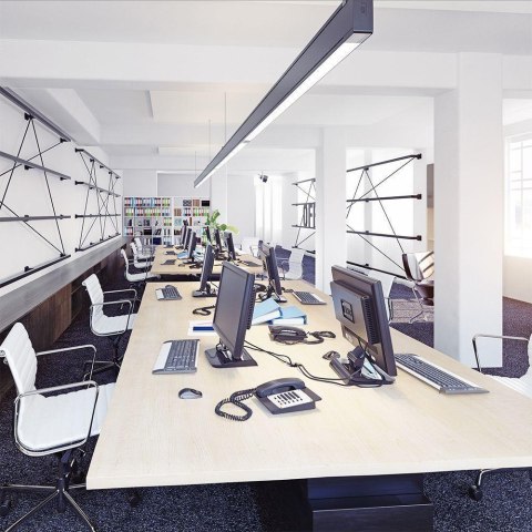 Oprawa LED V-TAC Linear SAMSUNG CHIP 40W Do łączenia Zwieszana Czarna VT-7-40 3000K 3200lm 5 Lat Gwarancji