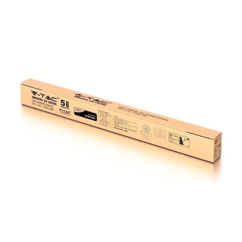 Oprawa V-TAC LED Linear SAMSUNG CHIP 40W Wpuszczana Srebrna 120cm VT-7-41-S 6400K 3200lm 5 Lat Gwarancji