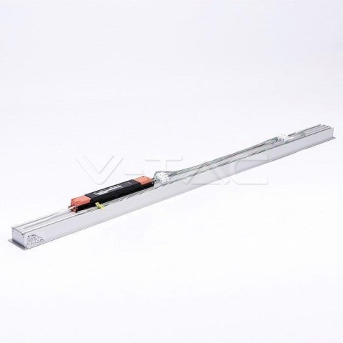Oprawa V-TAC LED Linear SAMSUNG CHIP 40W Wpuszczana Srebrna 120cm VT-7-41-S 6400K 3200lm 5 Lat Gwarancji