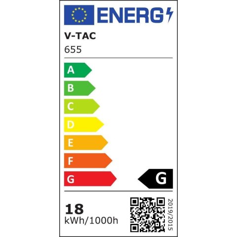 Tuba Świetlówka LED T8 V-TAC SAMSUNG CHIP 120cm 18W G13 VT-121 6400K 1700lm 5 Lat Gwarancji