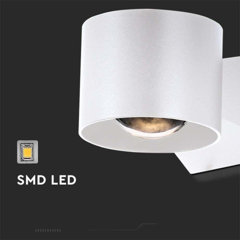 Oprawa Ścienna V-TAC 5W Kinkiet Góra Dół Biały IP65 VT-1179 3000K 465lm