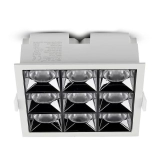 Oprawa V-TAC Downlight SAMSUNG CHIP 36W UGR19 CRI90+ 36st VT-2-36-1 4000K 2880lm 5 Lat Gwarancji