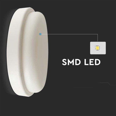 Plafon Lampa Sufitowa V-TAC 12W LED Okrągły 151x38mm IP54 6500K 1160lm