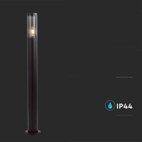 Słupek Ogrodowy V-TAC 100CM Czarny IP44 E27 VT-1185