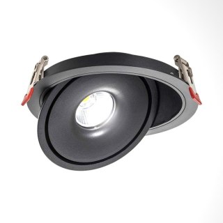Oprawa V-TAC LED Uchylny Downlight 30W LED COB CRI90+ CCT Czarna VT-2532 3000K-4000K-6400K 2500lm