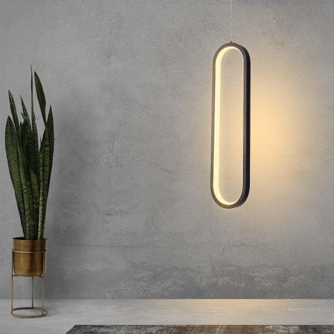 Lampa Wisząca Żyrandol Oprawa Zwieszana V-TAC 13W LED Czarna VT-7829 4000K 1500lm