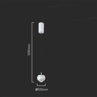 Oprawa Zwieszana V-TAC 9W LED Biała VT-7830 4000K 1000lm