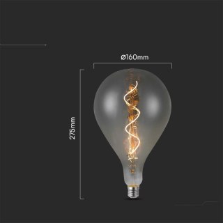 Żarówka LED V-TAC 4W E27 A160 27,5cm Filament Szara Dymiona VT-2268 2700K 120lm