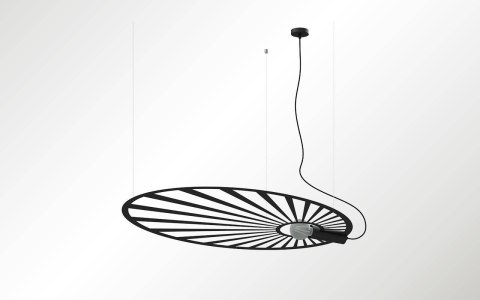 Sollux Lampa wisząca LEHDET czarna