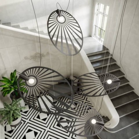 Sollux Lampa wisząca LEHDET czarna