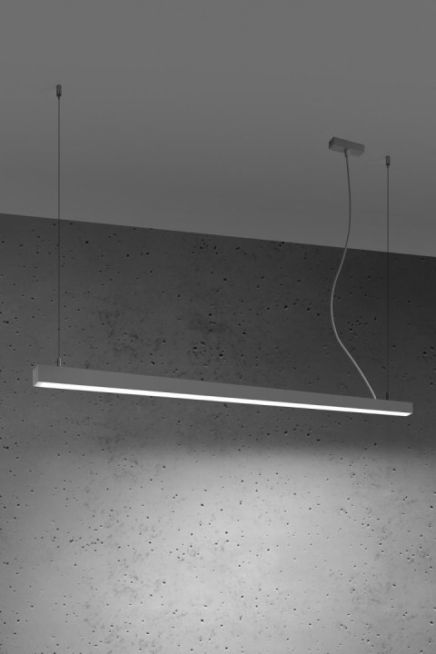 Lampa wisząca PINNE 150 szara 4000K