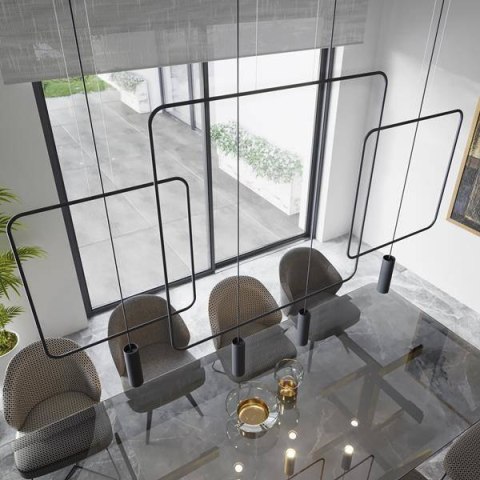 Sollux Lampa wisząca RANA 1 czarna