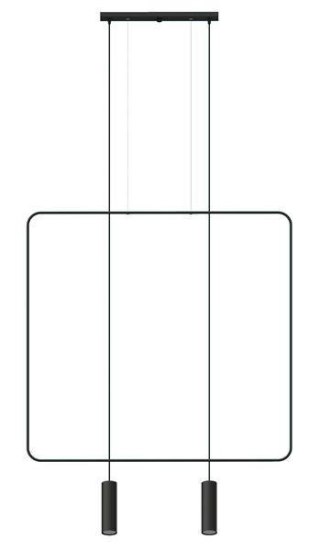 Sollux Lampa wisząca RANA 2 czarna