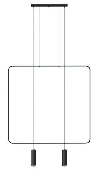 Sollux Lampa wisząca RANA 2 czarna