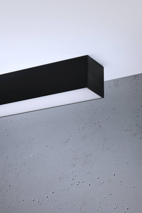 Sollux Lampa Plafon PINNE 90 czarny 3000K