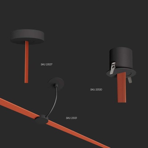 Oprawa Spot Szynosystem Taśmowy 48V V-TAC 20W LED 120st Biały VT-41020 3000K 1700lm 3 Lata Gwarancji