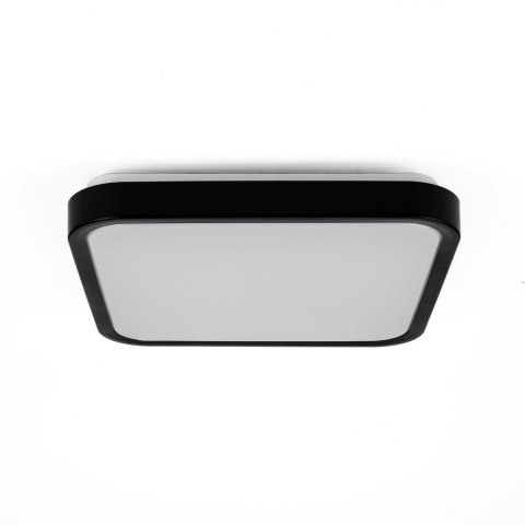 Plafon V-TAC 18W LED Kwadrat 25x25cm Natynkowy IP44 Czarny VT-8618B 4000K 1830lm