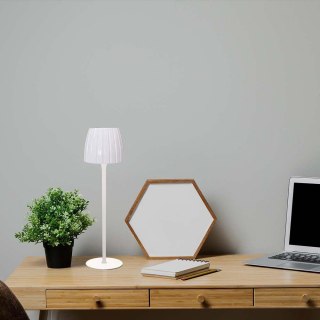 Lampka Biurkowa Nocna V-TAC 2,7W LED 34cm Ładowanie USB Ściemnianie Biała VT-7967 3000K-6000K 110lm