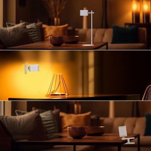 Lampka Biurkowa V-TAC 4w1 35cm Kinkiet Klips Latarka 3W LED CCT Biała VT-10115 3000K-6000K 300lm