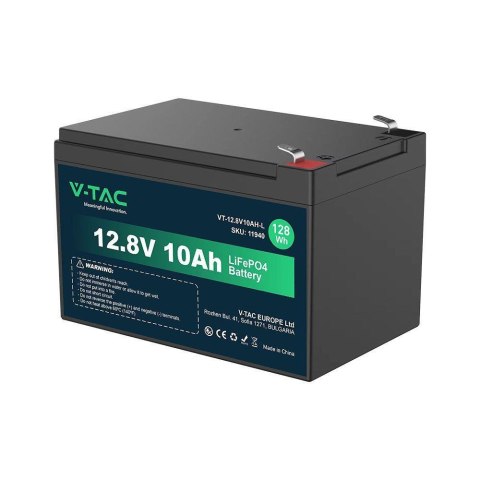Akumulator LiFePO4 Litowo-Żelazowo-Fosforanowy V-TAC 12.8V 10AH L151xW98xH97 VT-12.8V 10AH-L