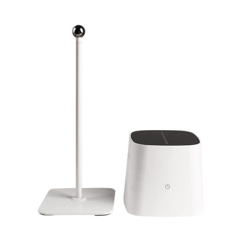 Lampka Biurkowa Nocna Solarna V-TAC 5W CCT LED 35cm Ładowanie USB-C Ściemnianie Biała VT-10116 3000K-6000K 400lm