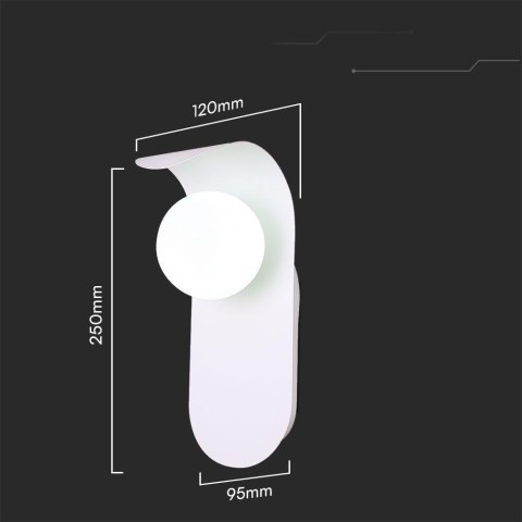 Oprawa Ścienna Kinkiet V-TAC G9 Biały VT-10113