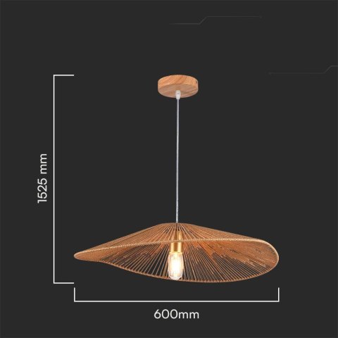 Oprawa Zwieszana V-TAC E27 BOHO sznur linki fi. 60cm VT-7971