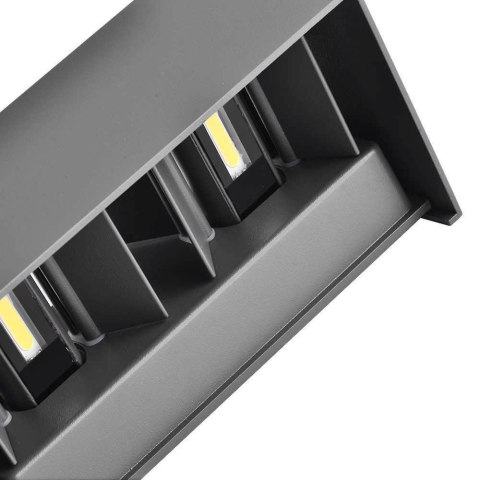 Oprawa Ścienna V-TAC 24W LED Góra Dół IP65 Szara VT-8125 3000K 2720lm