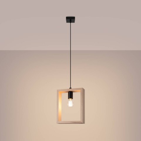 Lampa wisząca ARIES naturalne drewno