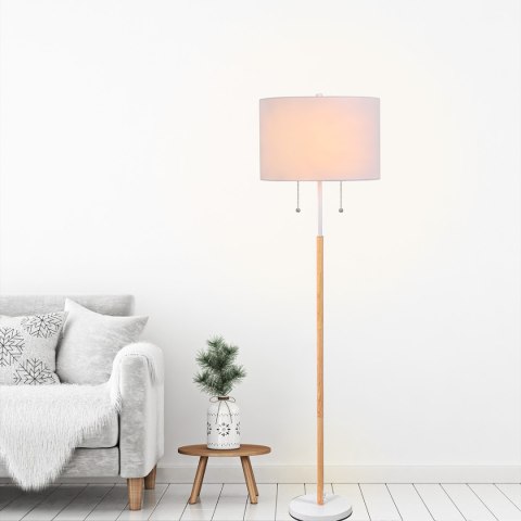 Lampa podłogowa Fogo biała 2xE27 Light Prestige