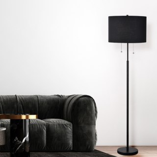 Lampa podłogowa Fogo czarna 2xE27 Light Prestige