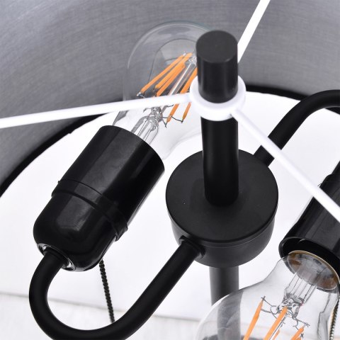 Lampa podłogowa Fogo czarna 2xE27 Light Prestige