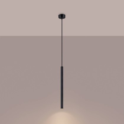Sollux Lighting Lampa wisząca ARCHE 1 czarna