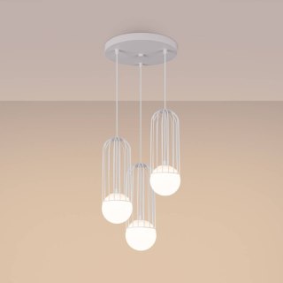 Sollux Lighting Lampa wisząca BRINA 3P biała