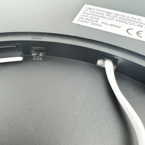 Plafon California 48 cm czarny LED CCT Light Prestige