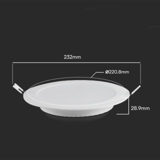 18W BACKLIT RECESSED PANEL WITH SAMSUNG CHIP 3000K RD