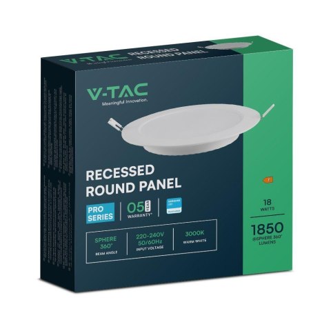 18W BACKLIT RECESSED PANEL WITH SAMSUNG CHIP 4000K RD