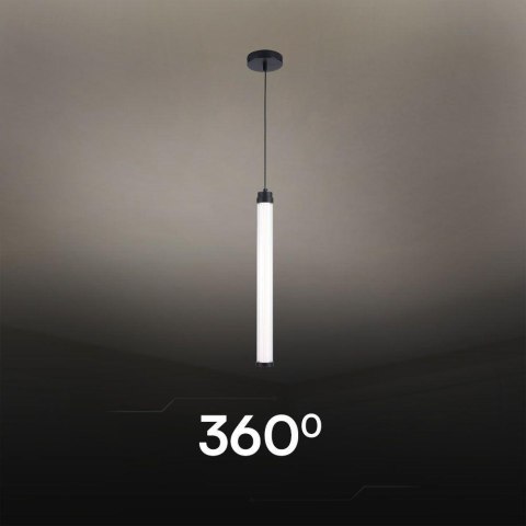 LED DESIGNER PENDANT LAMPHOLDER BLACK+WHITE+ CLEAR BODY D55*H545