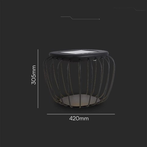 LED DESIGNER TABLE LAMPHOLDER METAL+BLACK BODY D420*H305