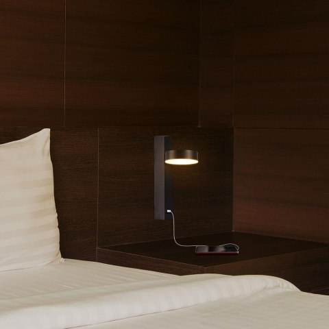 Oprawa LED V-TAC 8W Kinkiet Hotel Łóżko USB VT-10111 3000K 900lm